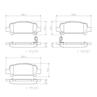 Pastillas Freno Subaru Baja 2003-2006 Trasero 4