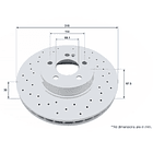 Disco Freno Mercedes Benz C220 2015-2021 Delantero 4