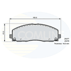 Pastillas Freno Dodge Grand Caravan 2008-2020 Delantero 3