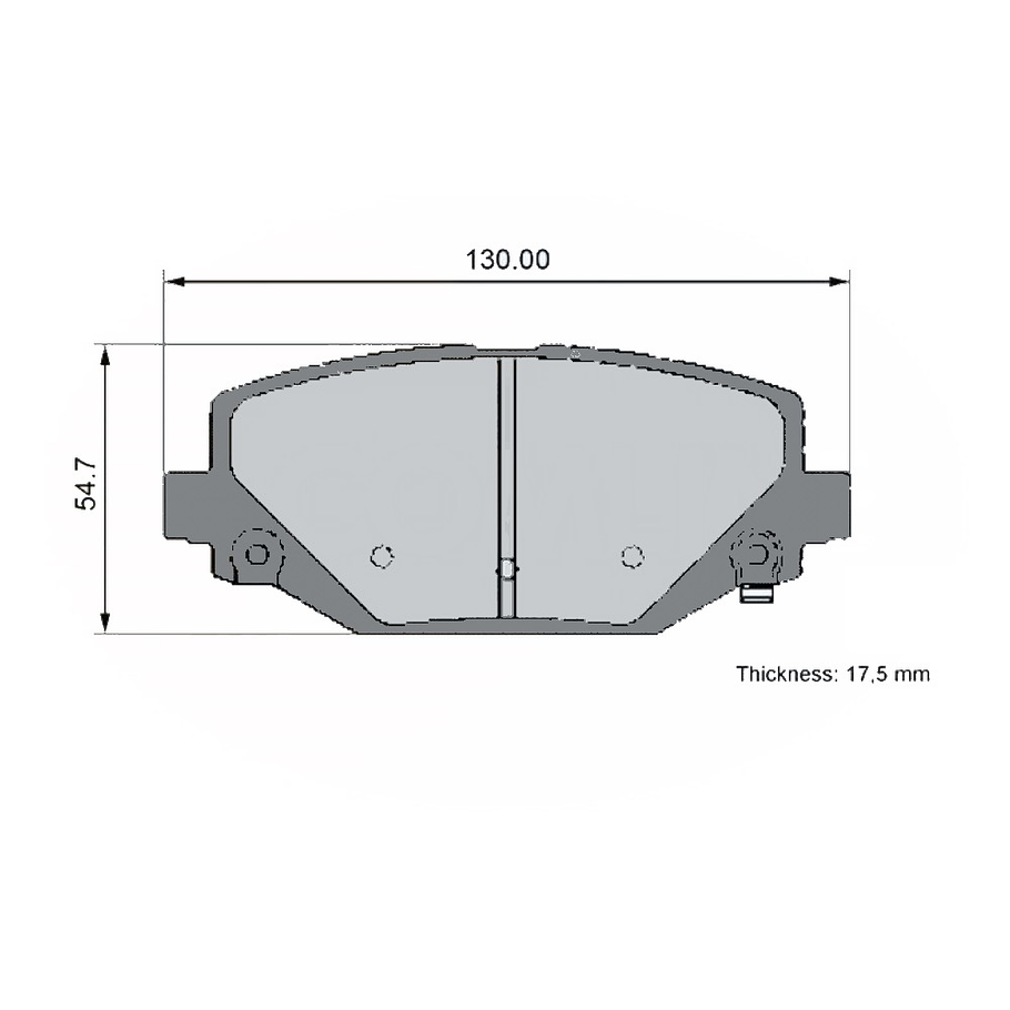 Pastillas Freno Chrysler Grand Voyager 2008-2019 Trasero 3
