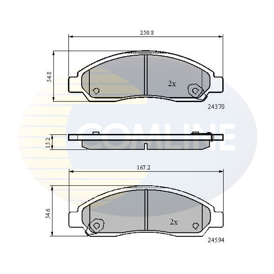 Pastillas Freno Chevrolet Colorado 2004-2012 Delantero 3