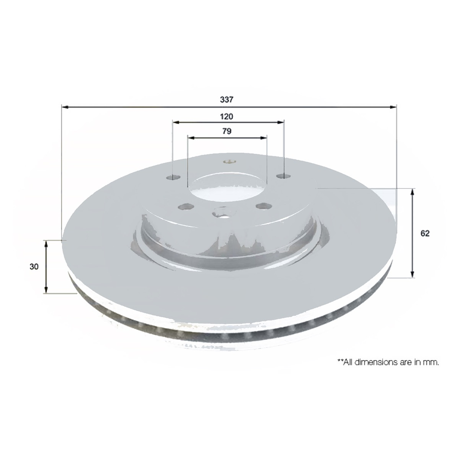 Disco Freno Land Rover Discovery 2004-2009 Delantero 4
