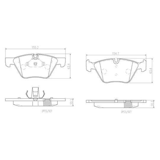 Pastillas Freno BMW 325i 2004-2013 Delantero