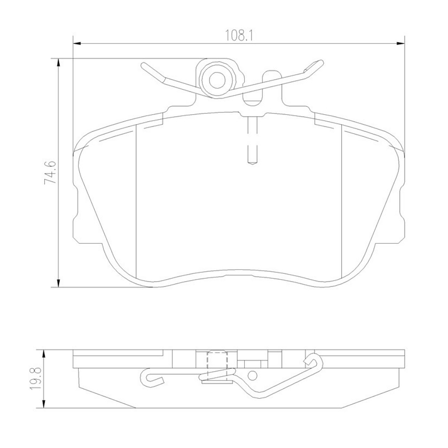 Pastillas Freno Mercedes Benz C280 1994-2000 Delantero 2