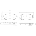 Pastillas Freno Mercedes Benz GLK250 2009-2015 Delantero 4