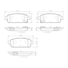Pastillas Freno Chevrolet Volt 2010-2015 Trasero 2