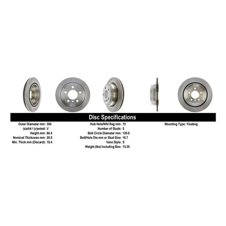 Disco Freno Bmw 328i Xdrive 2011-2019 Trasero 4