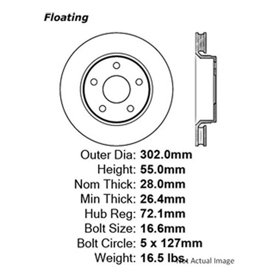 Disco Freno Jeep Wrangler 2007-2018 Delantero 4