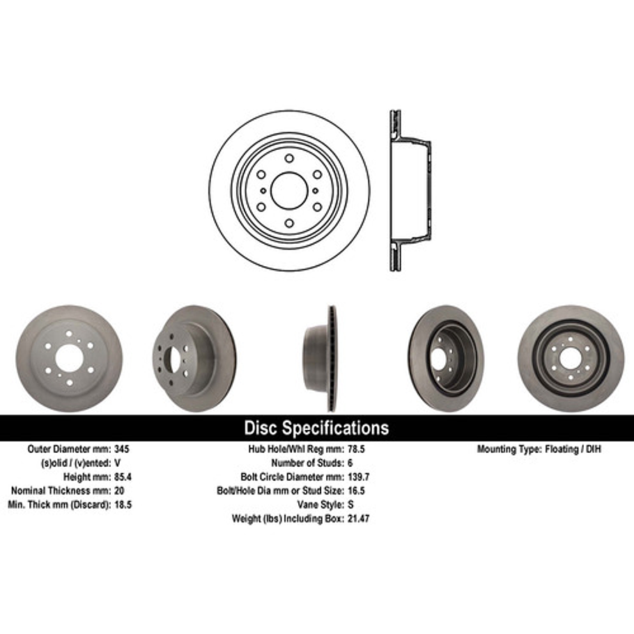 Disco Freno Chevrolet Tahoe 2007-2014 Delantero 3