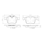 Pastillas Freno Land Rover Range Rover Evoque 2011-2018 Tras 3