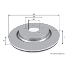 Disco Freno Volvo S60 Cross Country 2011-2018 Trasero 2