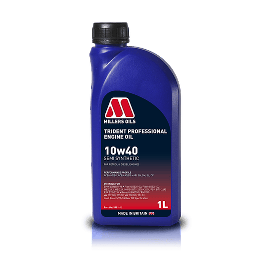 Aceite Motor Trident Professional 10w40 Formato 1L