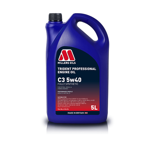 Aceite Motor Trident Professional C3 5w40 Formato 5L