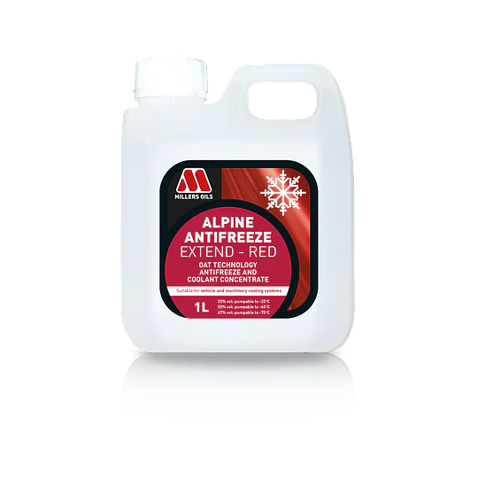 Anticongelante Alpine Antifreeze Extend Red  Concentrate Formato 1L