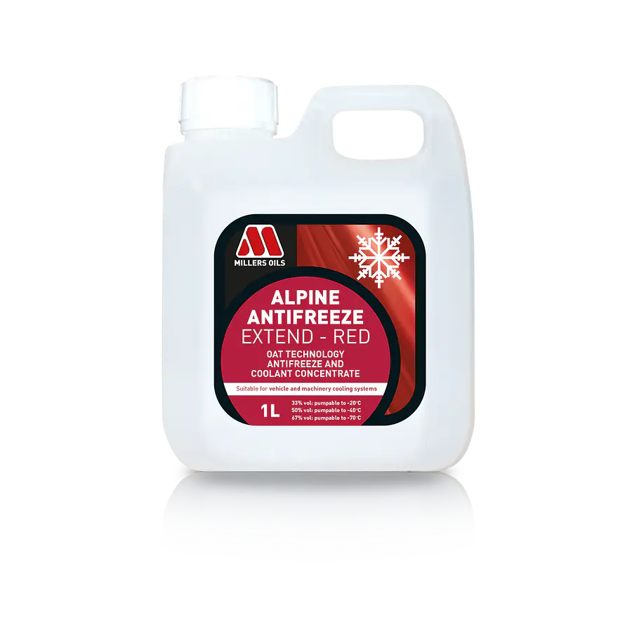 Anticongelante Alpine Antifreeze Extend Red  Concentrate Formato 1L 1