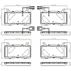 Pastillas Freno Alfa Romeo Stelvio 2017-2023 Delantera 2