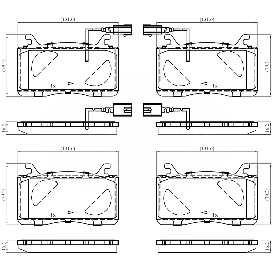 Pastillas Freno Alfa Romeo Stelvio 2017-2023 Delantera