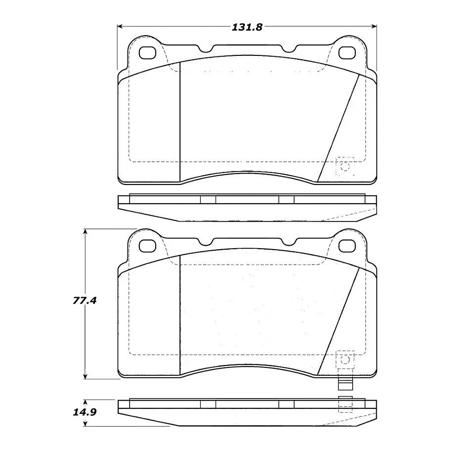 Pastillas Freno Opel Astra OPC 2009-2015 Delantero 2