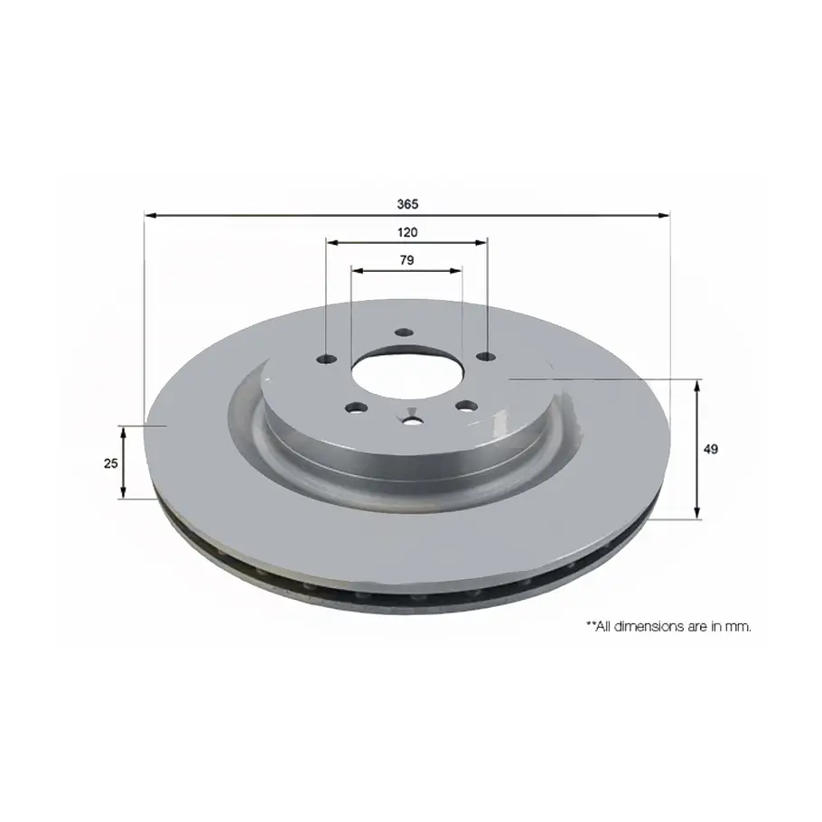 Disco Freno Land Rover Range Rover 2012-2021 Trasera 2