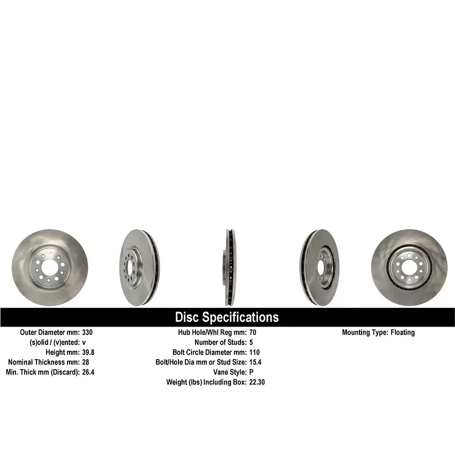 Disco Freno Alfa Romeo Giulietta 2010-2020 Front 2