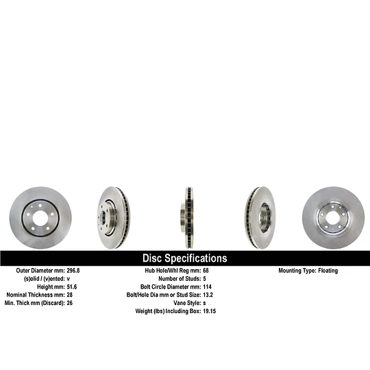 Disco Freno COMLINE ADC5027V