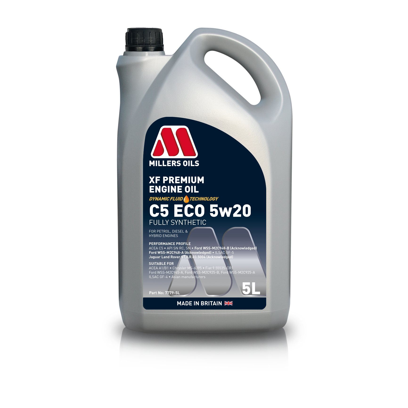 Aceite Motor XF Premium Engine Oil C5 ECO 5w20 Formato 5L