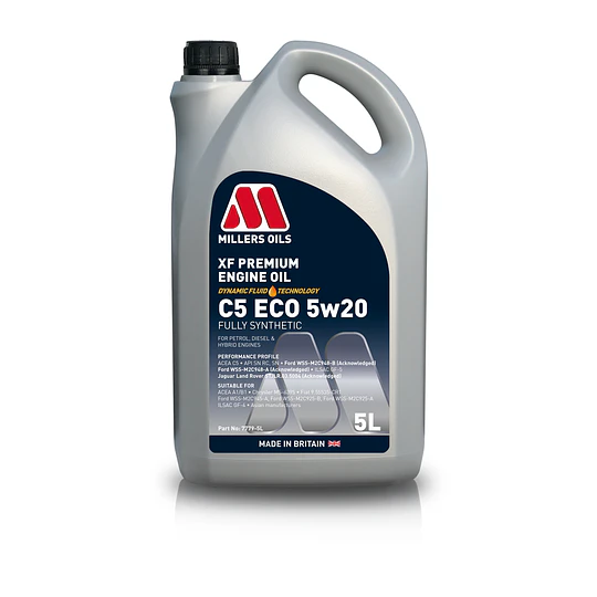 Aceite Motor XF Premium Engine Oil C5 ECO 5w20 Formato 5L