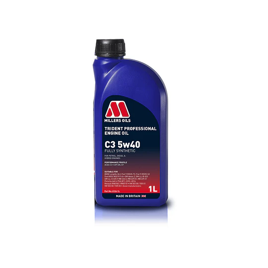Aceite Motor Trident Professional C3 5w40 Formato 1L