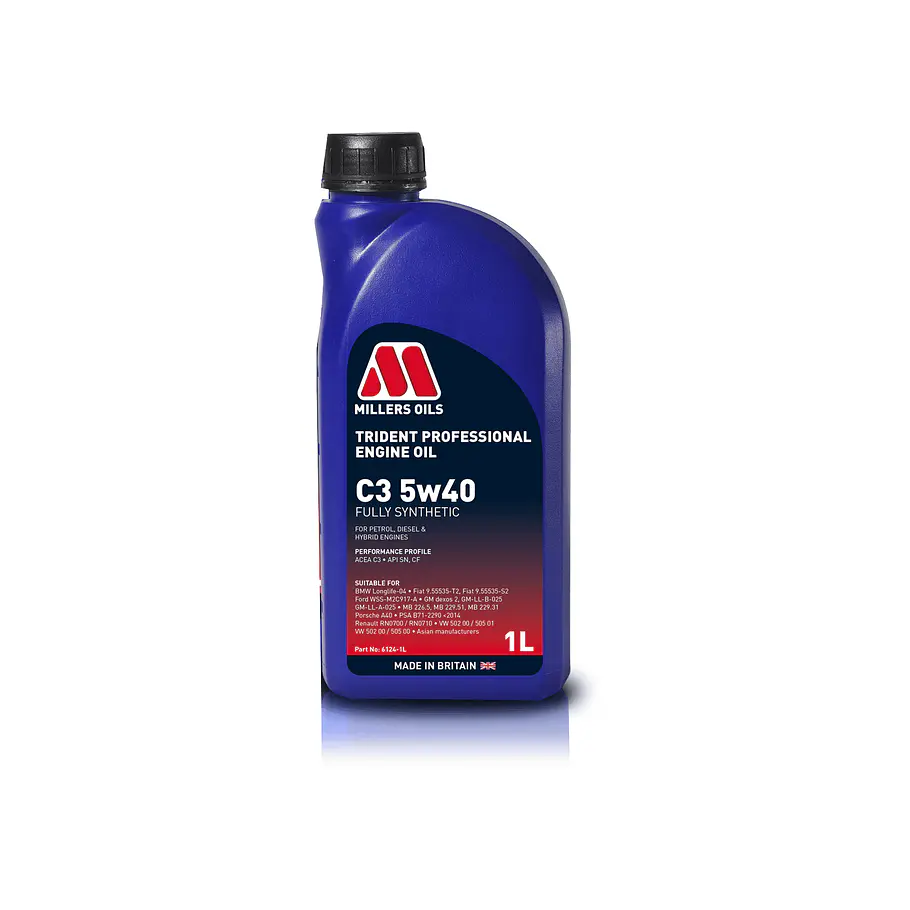 Aceite Motor Trident Professional C3 5w40 Formato 1L 1