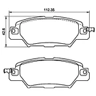 Pastillas Freno Mazda CX-5 2017-2023 Trasero 2