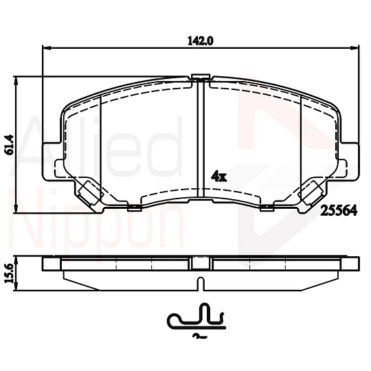 Pastillas Freno Mazda CX-5 2017-2023 Delantero