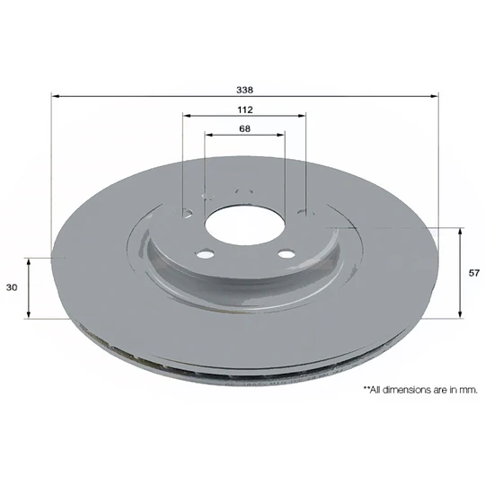 Disco Freno Audi A5 2016-2024 Delantero