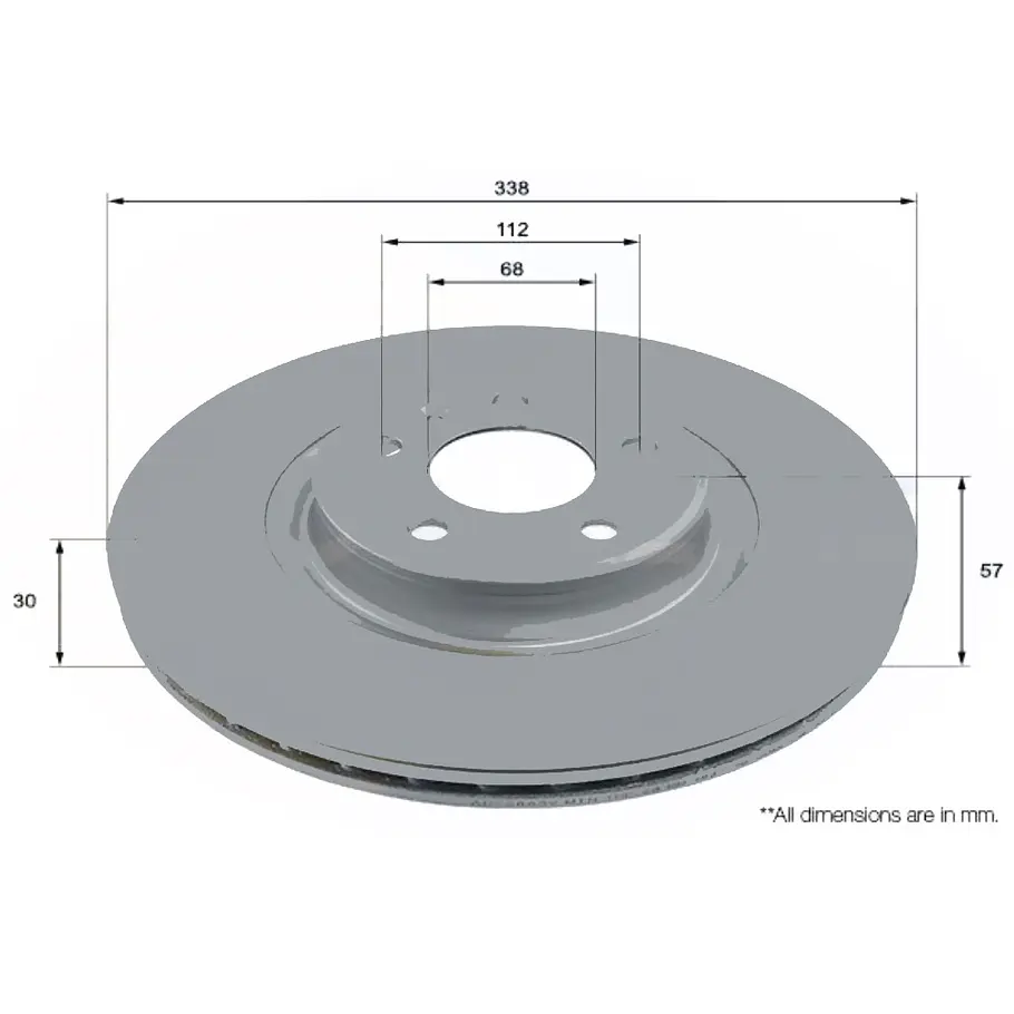 Disco Freno Audi A5 2016-2024 Delantero 2