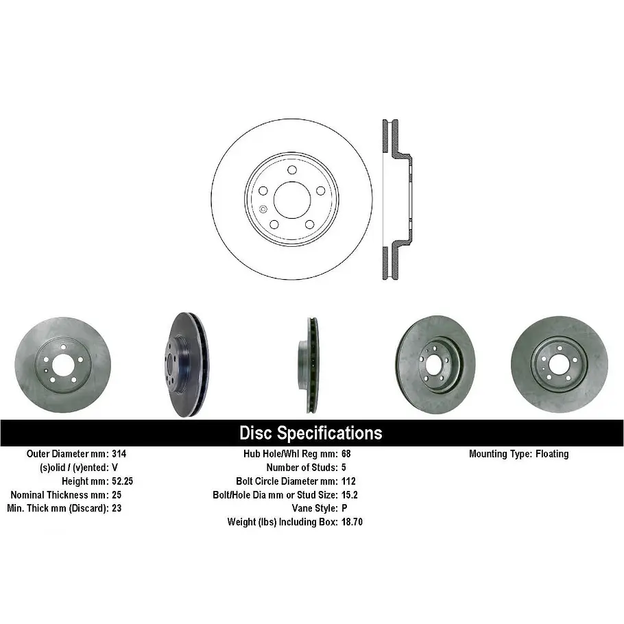 Disco Freno C-TEK 121.99084 2