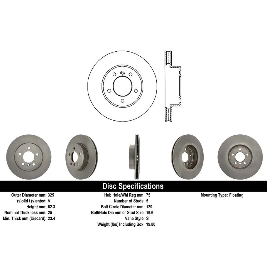 Disco Freno C-TEK 121.34075 2