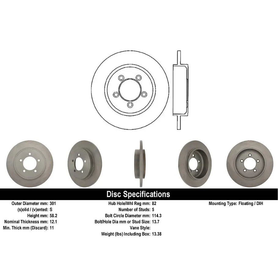 Disco Freno C-TEK 121.65090 2
