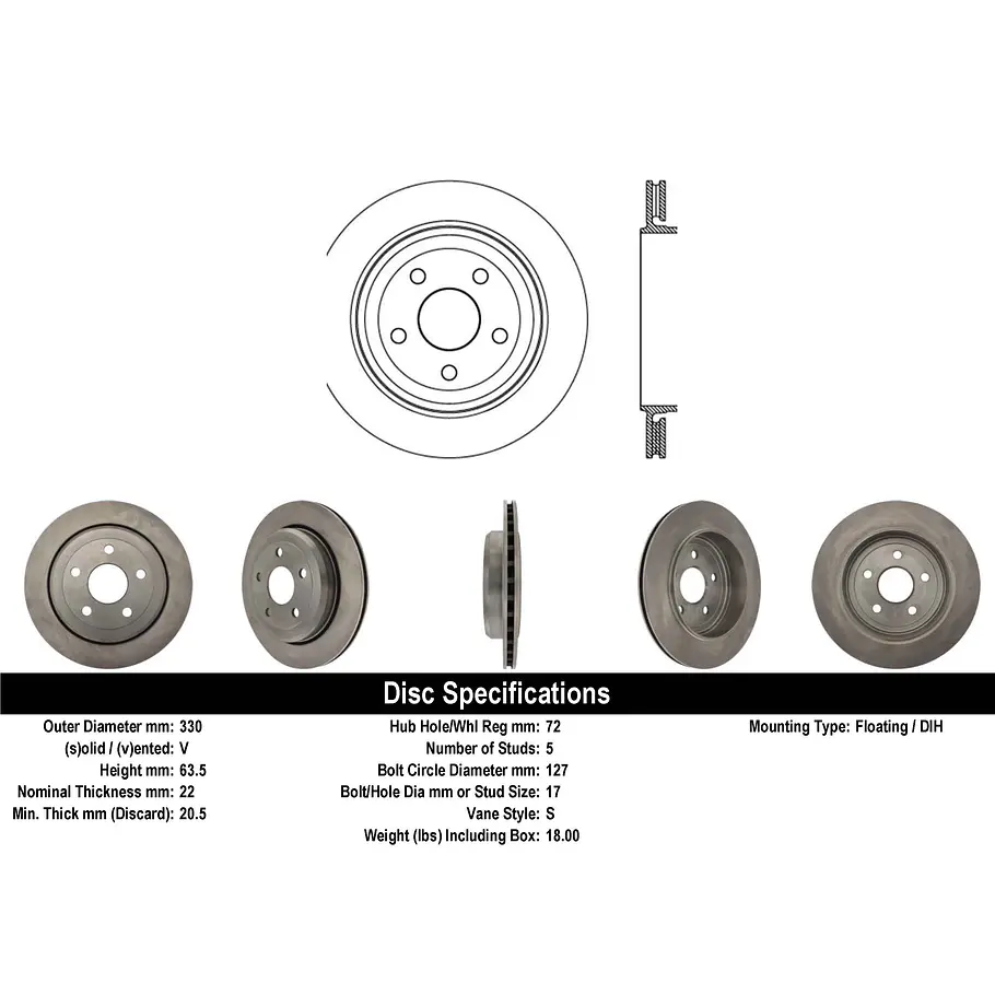 Disco Freno POWERSTOP AR83077 3