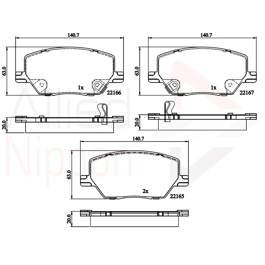 Pastillas Freno ALLIED NIPPON ADB32294 3