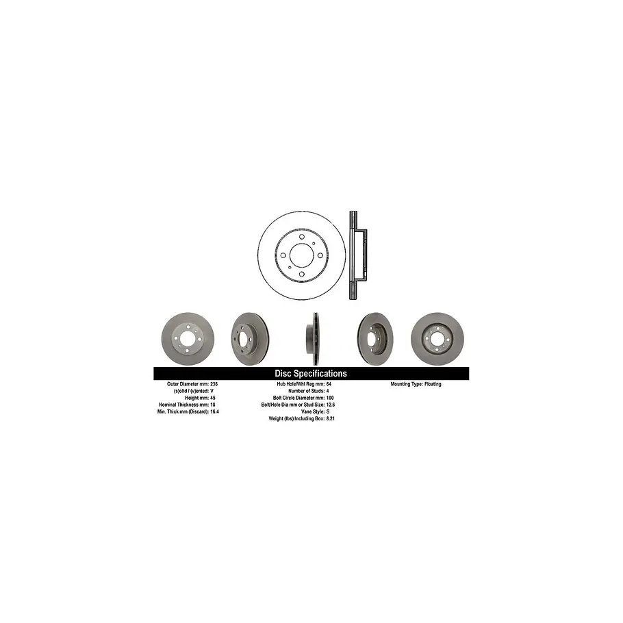 Disco Freno C-TEK 121.46043 2