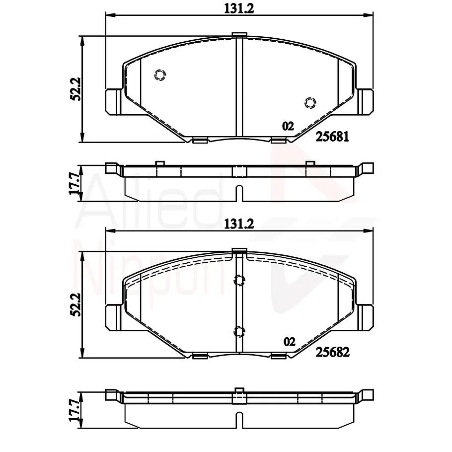 Pastillas Freno ALLIED NIPPON ADB02126 3