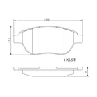 Pastillas Freno Peugeot 307 CC 2001-2011 Delantero 1
