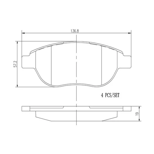 Pastillas Freno Peugeot 207 Van 2006-2014 Delantero
