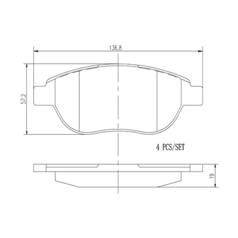 Pastillas Freno Peugeot 307 2001-2011 Delantero 1