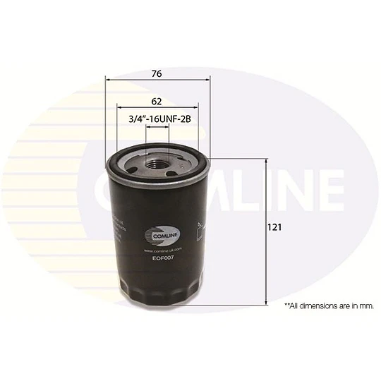 Filtro Aceite MOTAQUIP VFL117