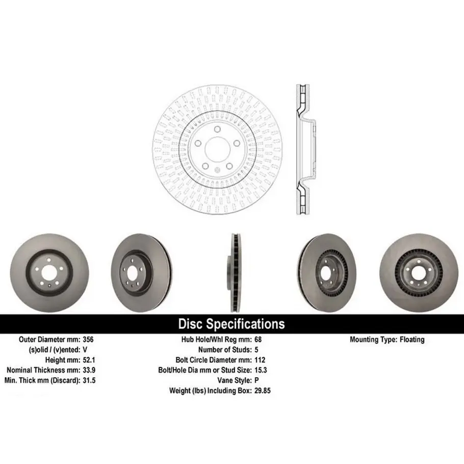 Disco Freno Audi A7 Quattro / A7 2010-2017 Delantera 2