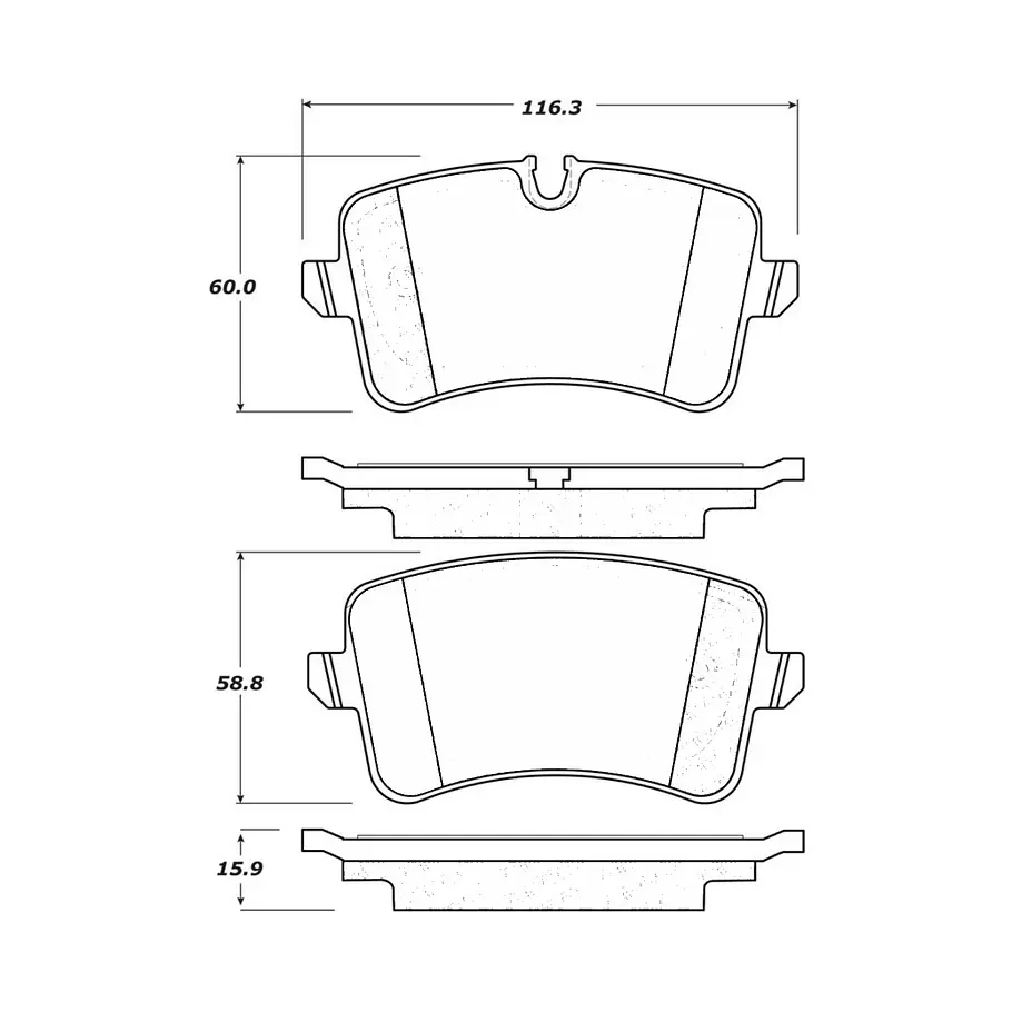 Pastillas Freno Audi RS7 2013-2019 Trasera 2