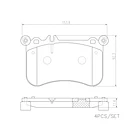 Pastillas Freno Mercedes Benz S550 2006-2013 Delantera 2