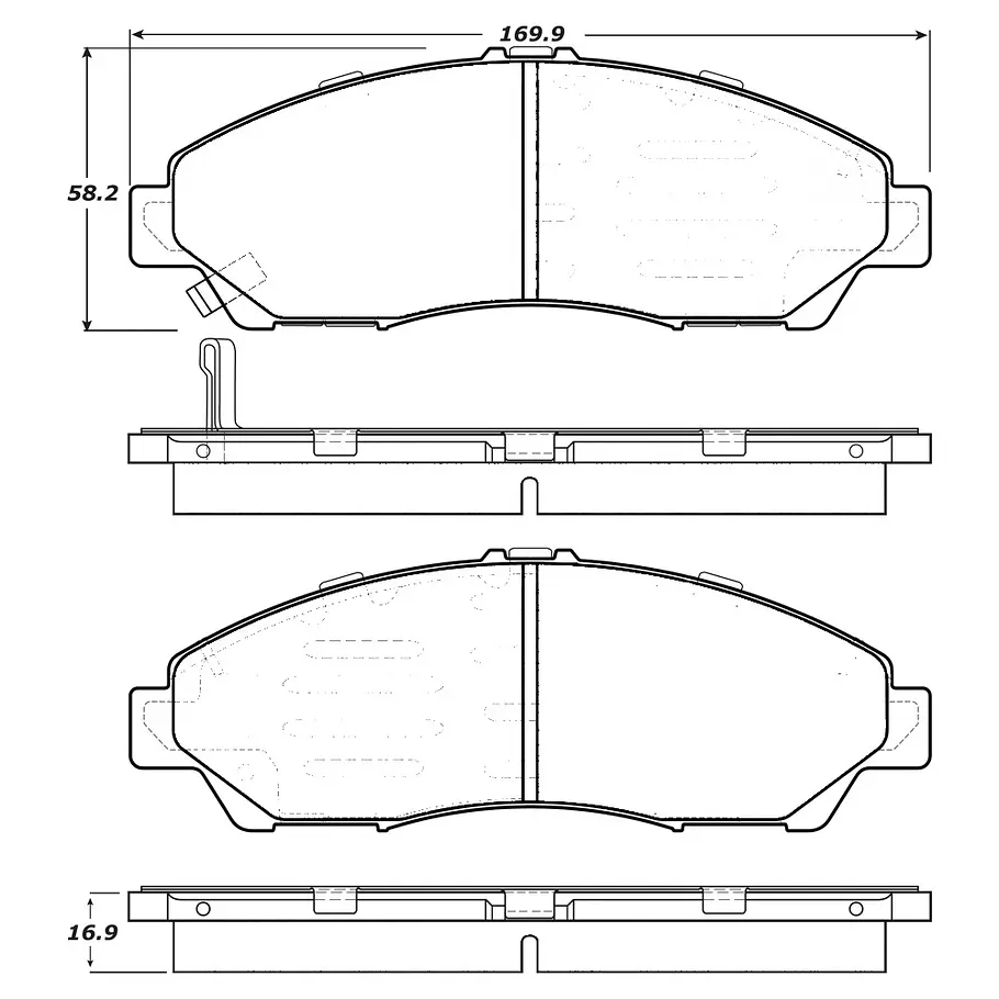 Pastillas Freno Honda Pilot 2009-2015 Delantera 
