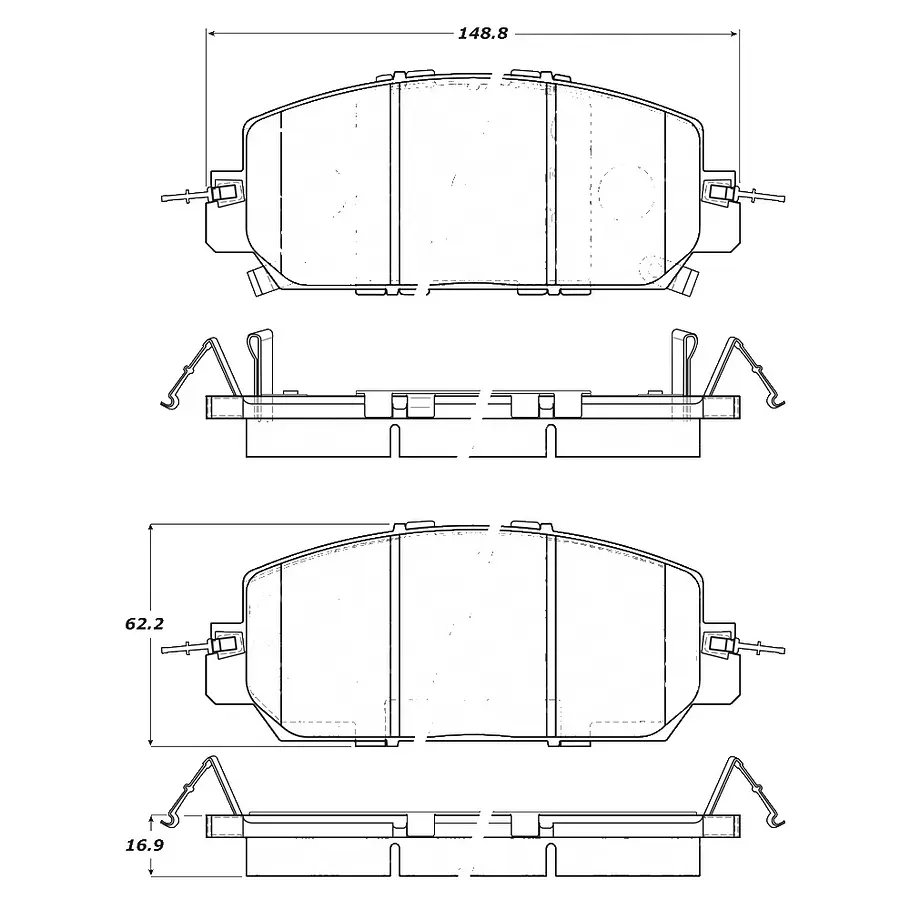 Pastillas Freno Honda CR-V 2017-2023 Delantera 