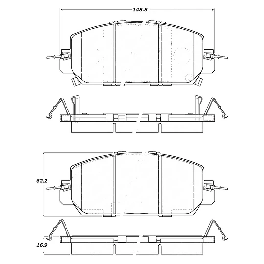 Pastillas Freno Honda CR-V 2017-2023 Delantera